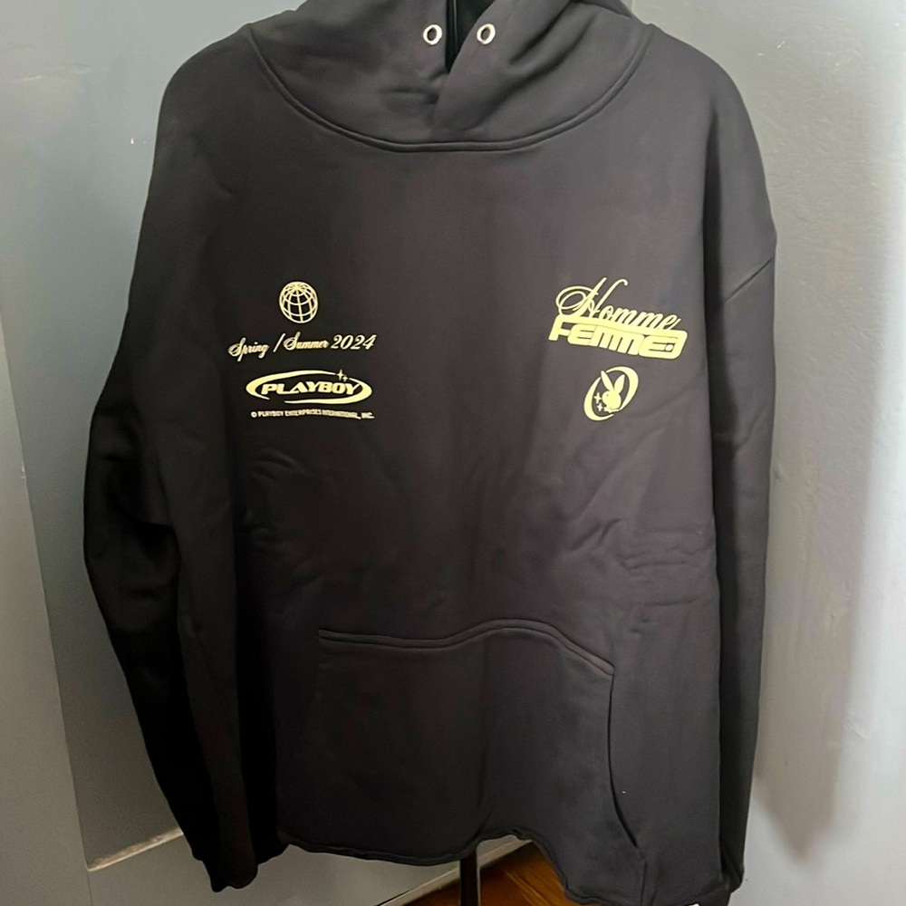 Homme Femme playboy line black xl hoodie